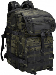 Рюкзак мужской тактический Snoburg SN138 черный камуфляж
