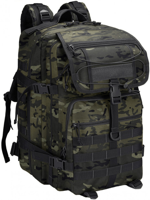 Рюкзак мужской тактический Snoburg SN138 черный камуфляж