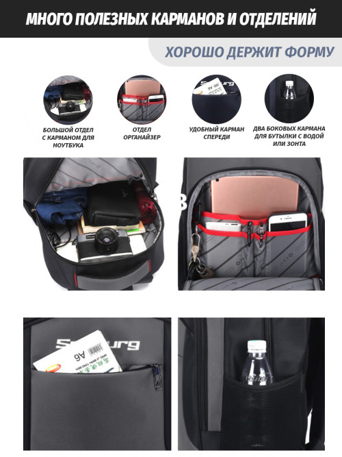 Рюкзак Snoburg Blow серый