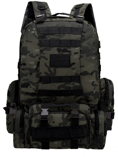 Рюкзак мужской тактический Snoburg SN002 черный камуфляж