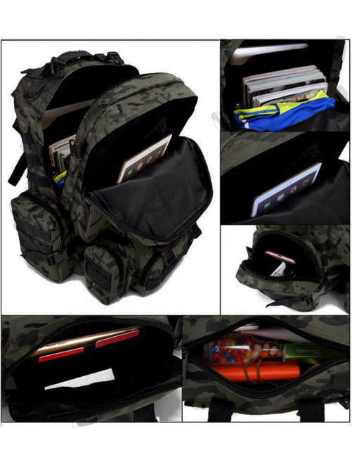 Рюкзак мужской тактический Snoburg SN002 черный камуфляж