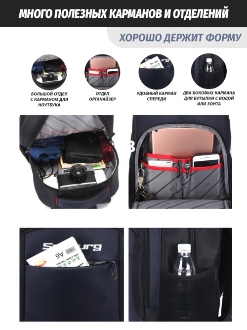 Рюкзак Snoburg Blow синий