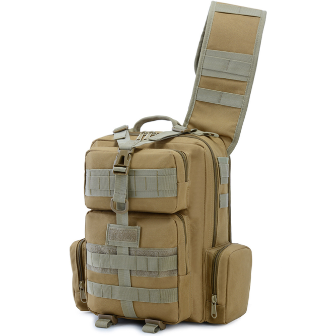 Однолямочный рюкзак Snoburg SN6005 коричневый