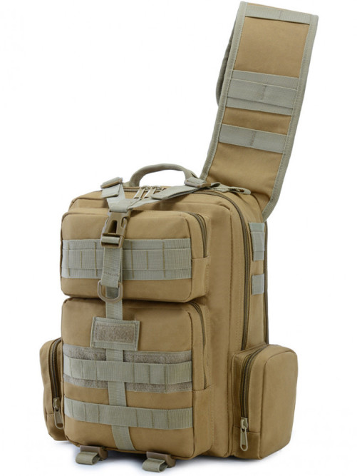 Однолямочный рюкзак Snoburg SN6005 коричневый