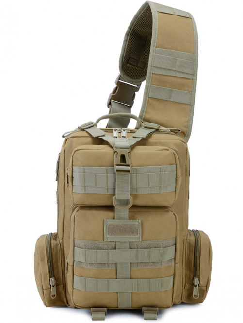 Однолямочный рюкзак Snoburg SN6005 коричневый