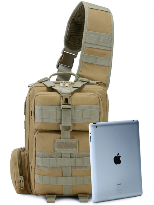 Однолямочный рюкзак Snoburg SN6005 коричневый