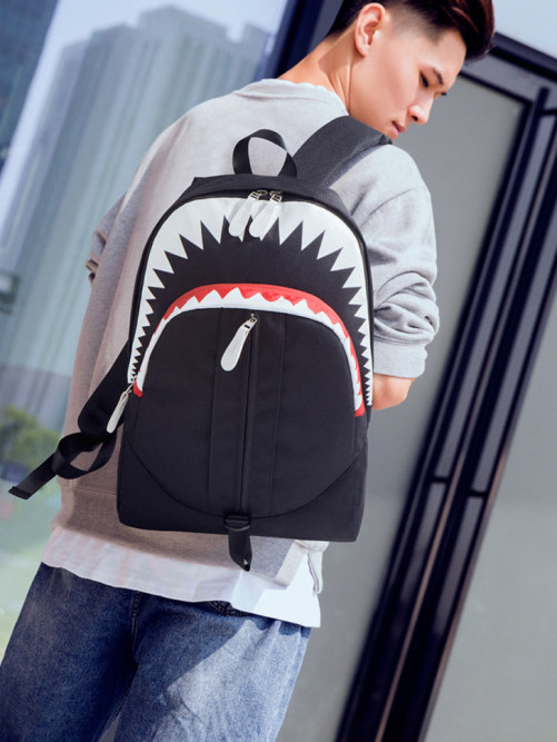 Рюкзак школьный Акула Snoburg SN660001 черный