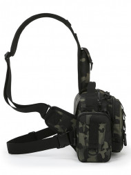 Рюкзак мужской тактический однолямочный Snoburg SN8872 коричневый