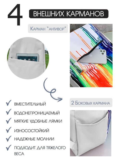 Рюкзак женский Snoburg ming белый