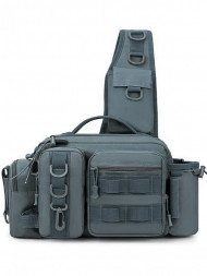 Рюкзак мужской тактический однолямочный Snoburg SN8872 серый