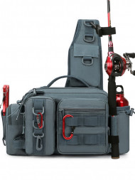 Рюкзак мужской тактический однолямочный Snoburg SN8872 серый