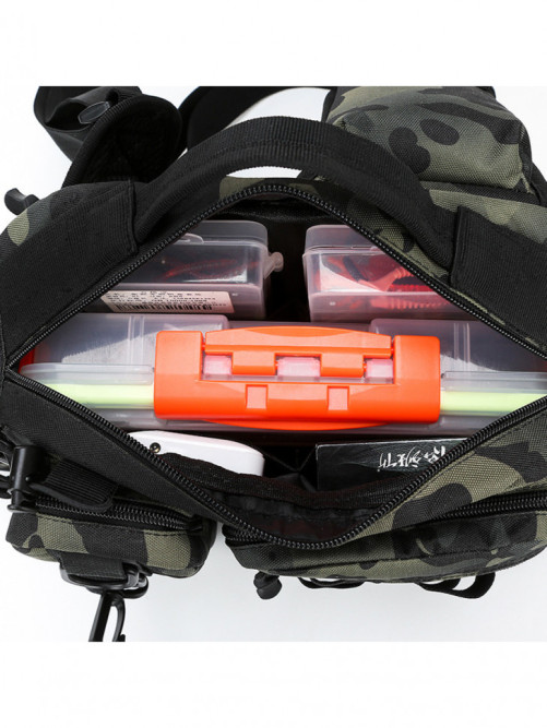 Рюкзак мужской тактический однолямочный Snoburg SN8872 серый