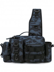 Рюкзак мужской тактический однолямочный Snoburg SN8872 синий камуфляж