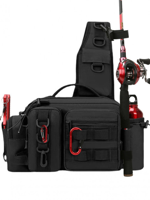 Рюкзак мужской тактический однолямочный Snoburg SN8872 черный