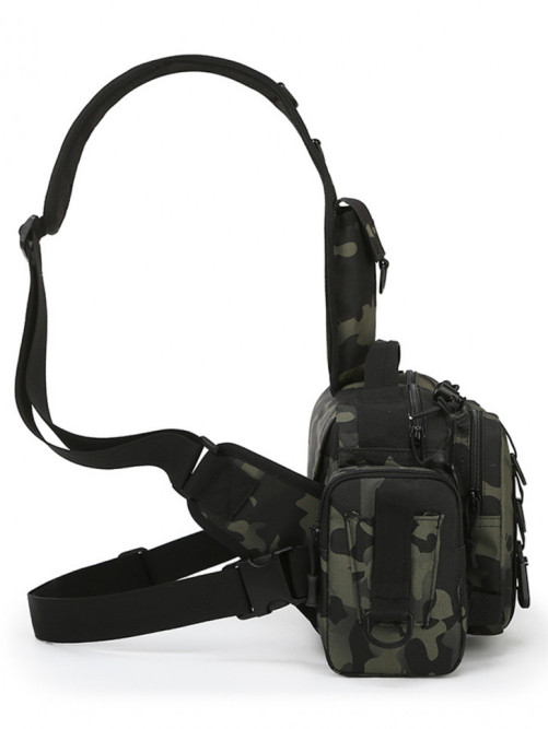 Рюкзак мужской тактический однолямочный Snoburg SN8872 черный