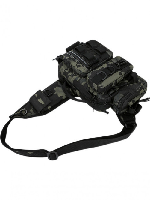 Рюкзак мужской тактический однолямочный Snoburg SN8872 черный