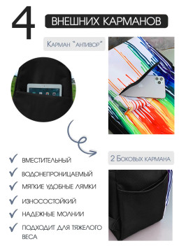 Рюкзак женский Snoburg ming черный