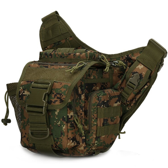 Сумка через плечо Snoburg SN6006 лесной камуфляж пиксель