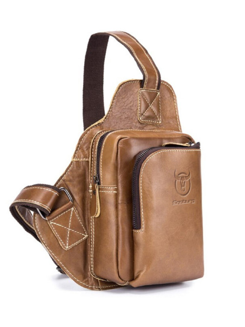 Сумка через плечо Snoburg BULL светло-коричневая