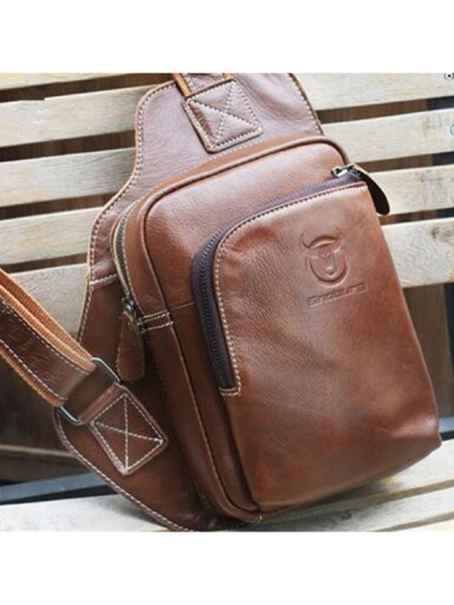 Сумка через плечо Snoburg BULL светло-коричневая