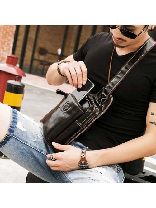 Сумка через плечо Snoburg BULL черная