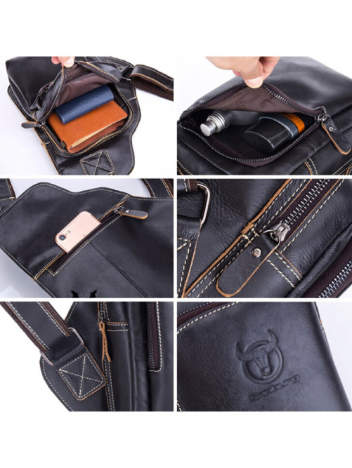 Сумка через плечо Snoburg BULL черная