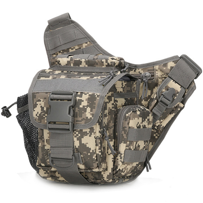 Сумка через плечо Snoburg SN6006 серый камуфляж