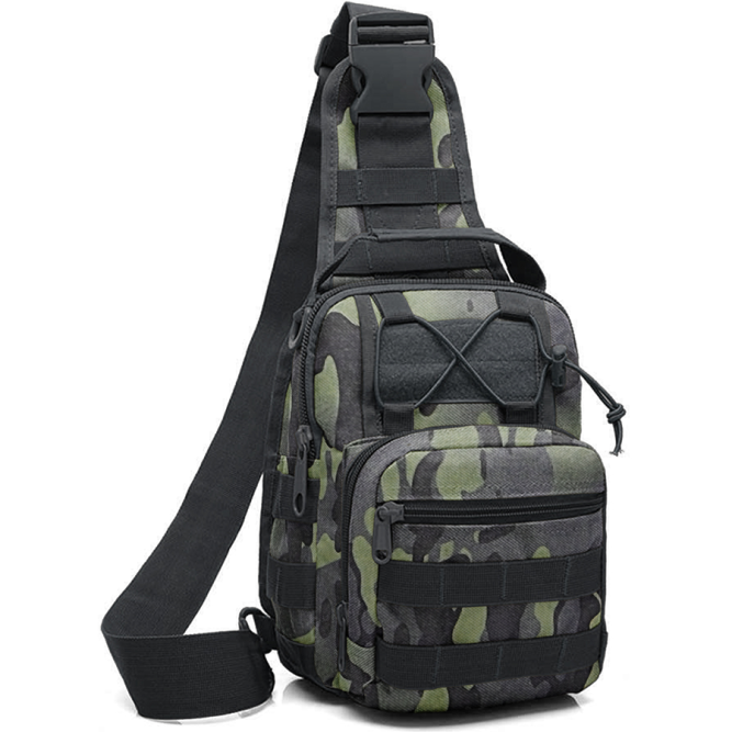 Сумка через плечо Snoburg Wild Explorer темно-зеленый камуфляж