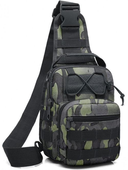 Сумка через плечо Snoburg Wild Explorer темно-зеленый камуфляж
