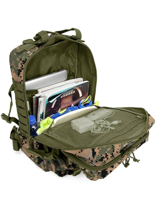 Тактический мужской рюкзак Snoburg SN3562 лесной камуфляж пиксель