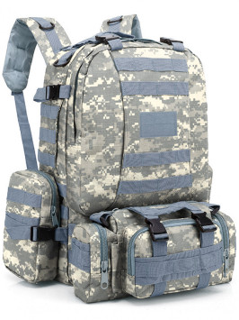 Рюкзак мужской тактический Snoburg SN002 серый камуфляж пиксель
