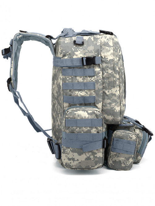 Рюкзак мужской тактический Snoburg SN002 серый камуфляж пиксель