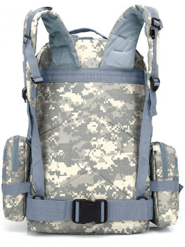 Рюкзак мужской тактический Snoburg SN002 серый камуфляж пиксель