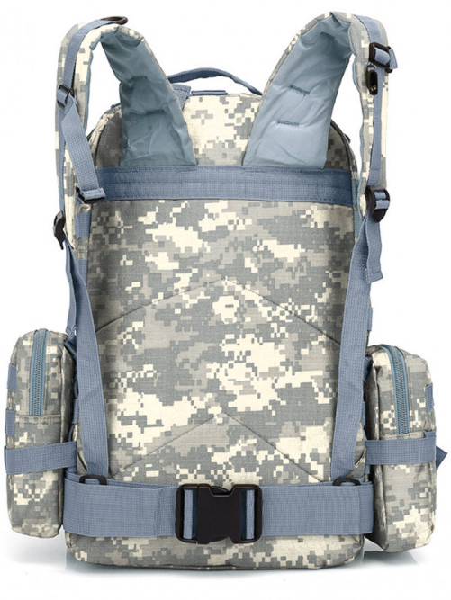 Рюкзак мужской тактический Snoburg SN002 серый камуфляж пиксель