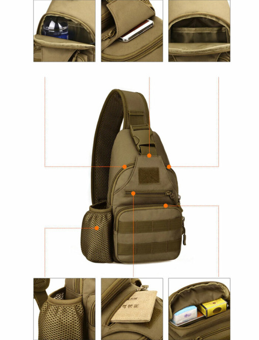 Cумка через плечо Snoburg Granta USB хаки