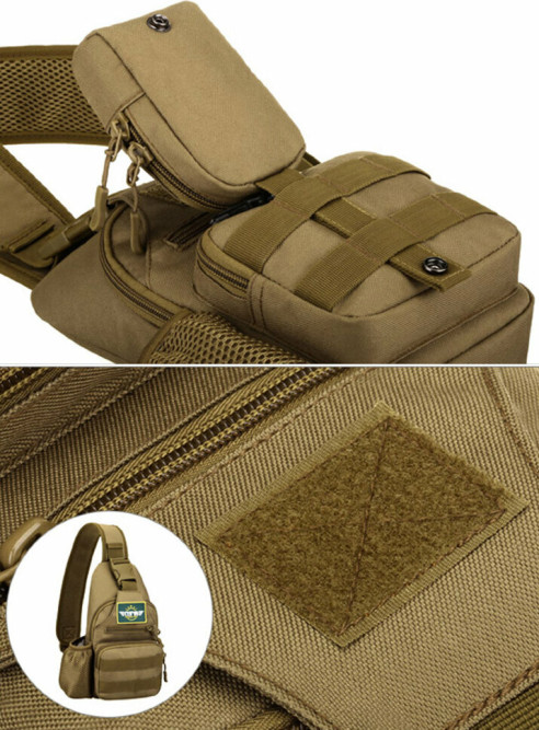 Cумка через плечо Snoburg Granta USB хаки