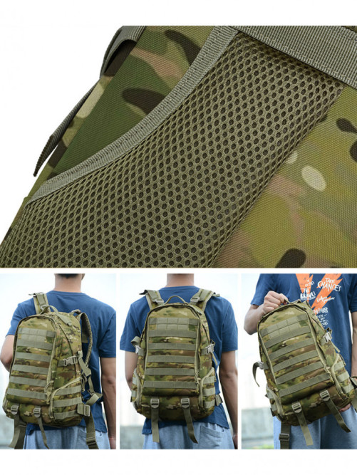 Рюкзак мужской тактический Snoburg SN028 лесной камуфляж