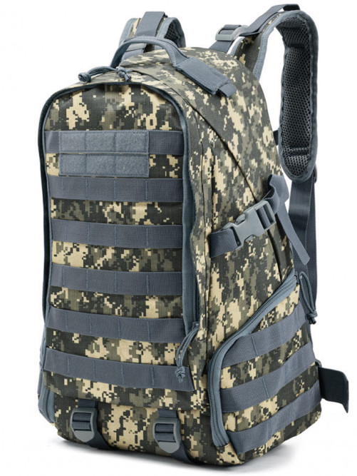 Рюкзак мужской тактический Snoburg SN028 серый камуфляж пиксель