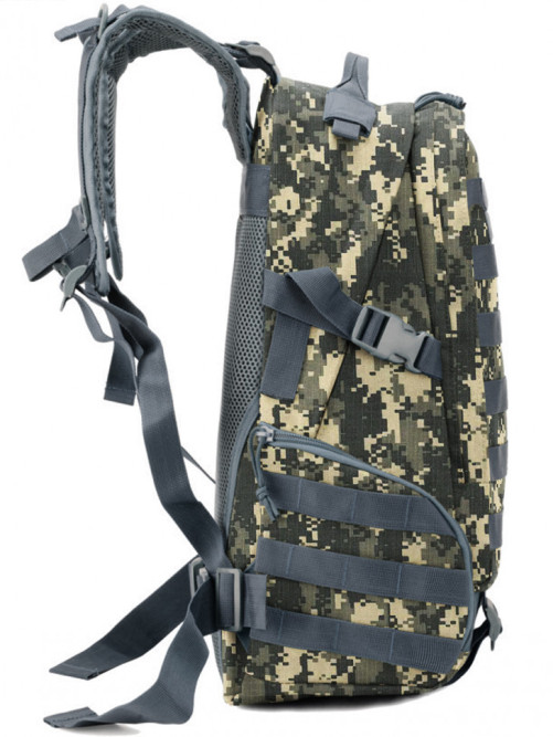 Рюкзак мужской тактический Snoburg SN028 серый камуфляж пиксель