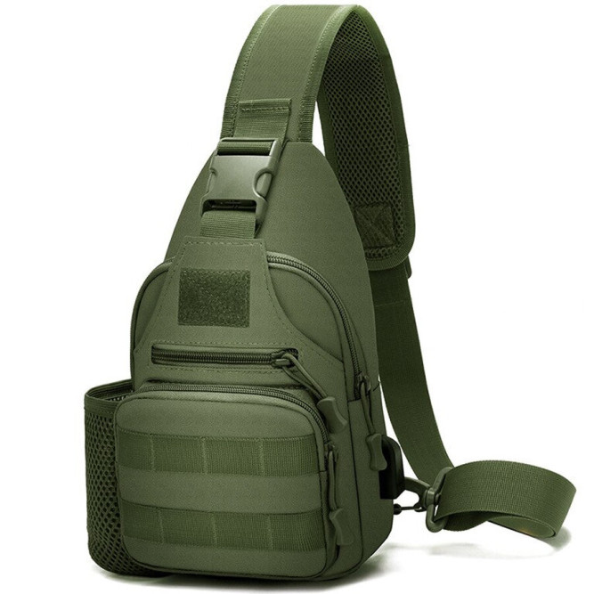 Cумка через плечо Snoburg Granta USB зеленая