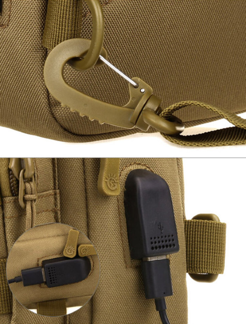 Cумка через плечо Snoburg Granta USB зеленая