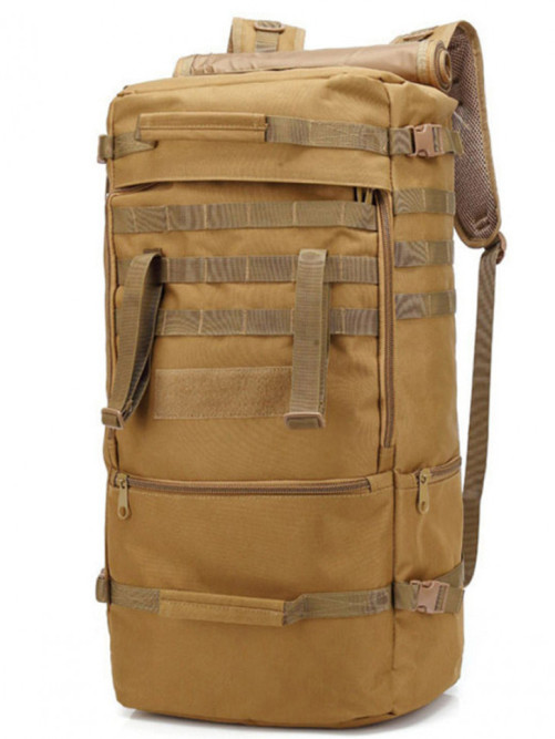 Рюкзак мужской тактический Snoburg SN069 коричневый 60 литров