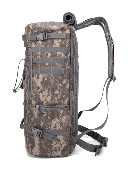 Рюкзак мужской тактический Snoburg SN069 серый камуфляж пиксель 60 литров