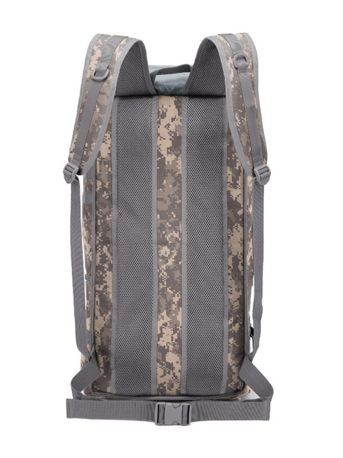 Рюкзак мужской тактический Snoburg SN069 серый камуфляж пиксель 60 литров