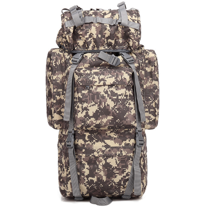 Туристический рюкзак Snoburg SN8664 серый камуфляж пиксель