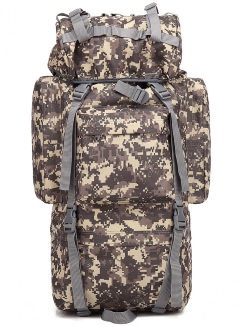 Туристический рюкзак Snoburg SN8664 серый камуфляж пиксель